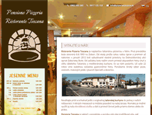 Tablet Screenshot of pizzeriatoscana.sk